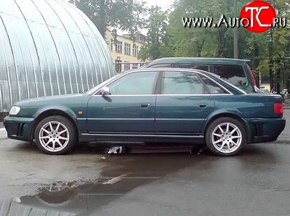2 849 р. Молдинги (накладки на двери) STW Style Audi 100 С4 седан (1990-1995) (Неокрашенные)  с доставкой в г. Чебоксары