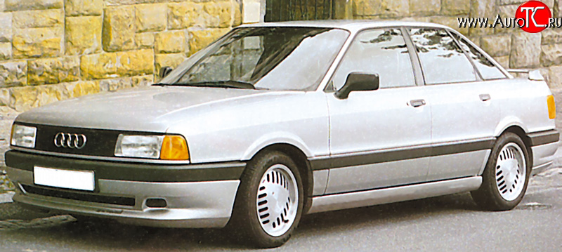 4 999 р. Накладка переднего бампера Classic V2 Audi 80 B3 седан (1986-1991)  с доставкой в г. Чебоксары