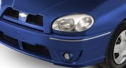 899 р. Решётка радиатора Style Daewoo Sense Т100 седан (1997-2008) (Неокрашенная)  с доставкой в г. Чебоксары. Увеличить фотографию 2
