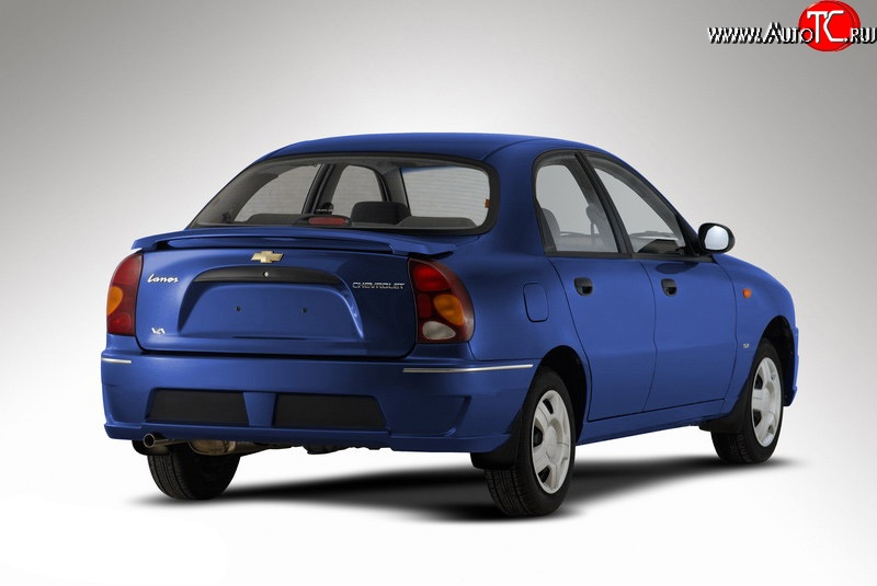 4 699 р. Задний бампер Style Daewoo Lanos T100 дорестайлинг, седан (1997-2002) (Неокрашенный)  с доставкой в г. Чебоксары