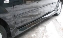 5 699 р. Пороги накладки Bomb-Style Ford Focus 2 хэтчбэк 3 дв. рестайлинг (2007-2011) (Неокрашенные)  с доставкой в г. Чебоксары. Увеличить фотографию 2