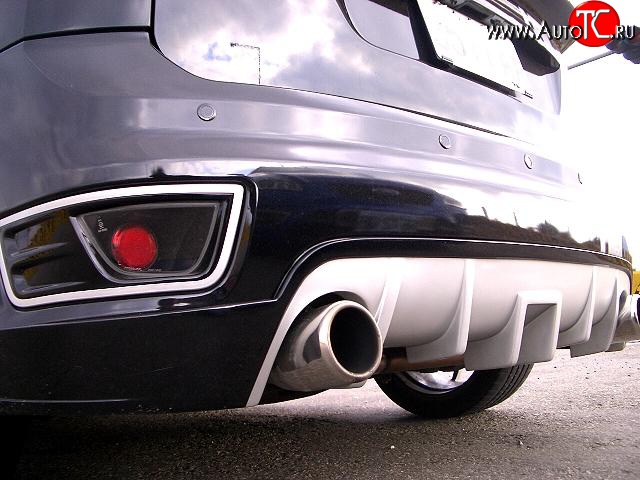 5 699 р. Накладка заднего бампера ST Sport Ford Focus 2 хэтчбэк 5 дв. дорестайлинг (2004-2008) (Неокрашенный)  с доставкой в г. Чебоксары