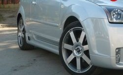 5 899 р. Пороги накладки MaxS Ford Focus 2 хэтчбэк 3 дв. рестайлинг (2007-2011) (Неокрашенные)  с доставкой в г. Чебоксары. Увеличить фотографию 3