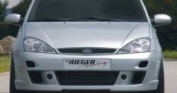 8 899 р. Передний бампер Rieger Ford Focus 1 седан рестайлинг (2001-2005)  с доставкой в г. Чебоксары. Увеличить фотографию 2