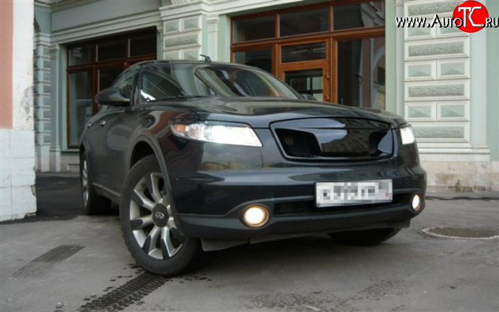 5 799 р. Решётка радиатора Devil INFINITI FX35 S50 дорестайлинг (2002-2005) (Неокрашенная)  с доставкой в г. Чебоксары
