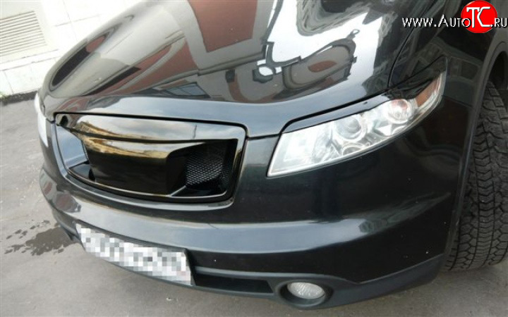 3 999 р. Реснички Devil INFINITI FX35 S50 дорестайлинг (2002-2005) (Неокрашенные)  с доставкой в г. Чебоксары