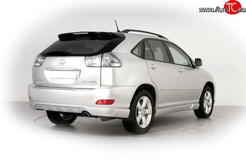 2 649 р. Накладка заднего бампера Style Lexus RX350 XU30 дорестайлинг (2003-2006) (Неокрашенная)  с доставкой в г. Чебоксары