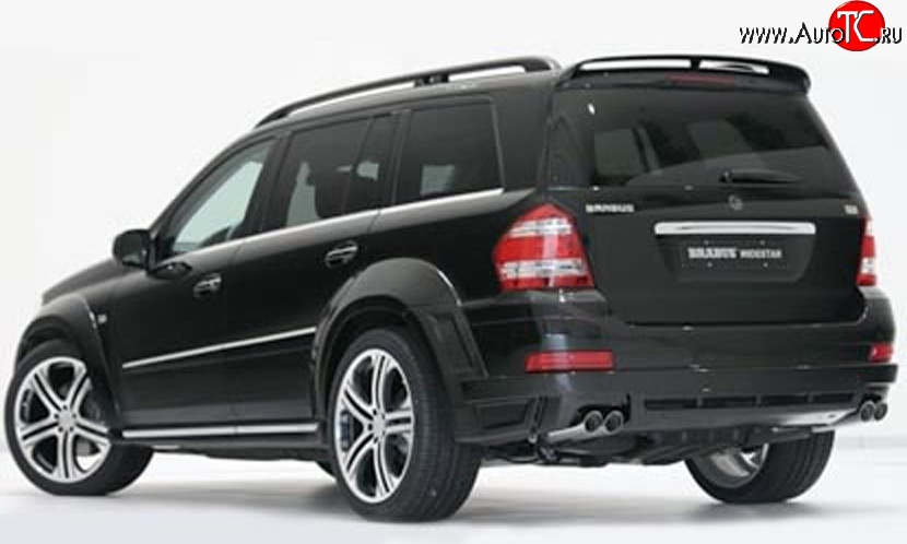 8 149 р. Спойлер BRABUS Mercedes-Benz GL class X164 рестайлинг (2009-2012) (Неокрашенный)  с доставкой в г. Чебоксары