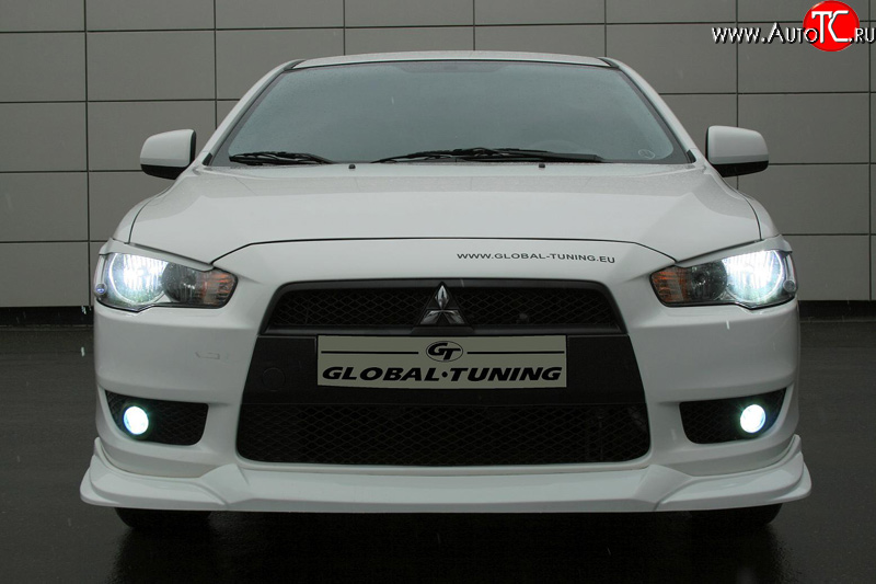 699 р. Реснички Mitsubishi Global-Tuning Mitsubishi Lancer 10 CY седан дорестайлинг (2007-2010) (Неокрашенные)  с доставкой в г. Чебоксары