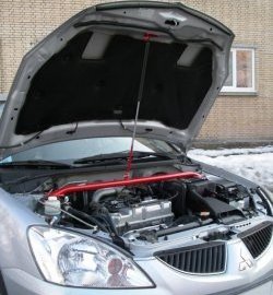 3 189 р. Растяжка передних стоек Evo Mitsubishi Lancer 9 CS седан 2-ой рестайлинг (2005-2009)  с доставкой в г. Чебоксары. Увеличить фотографию 4
