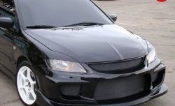 20 299 р. Передний бампер INGS Extreem Mitsubishi Lancer 9 CS седан 1-ый рестайлинг (2003-2005) (Неокрашенный, Без сетки в бампер)  с доставкой в г. Чебоксары. Увеличить фотографию 4