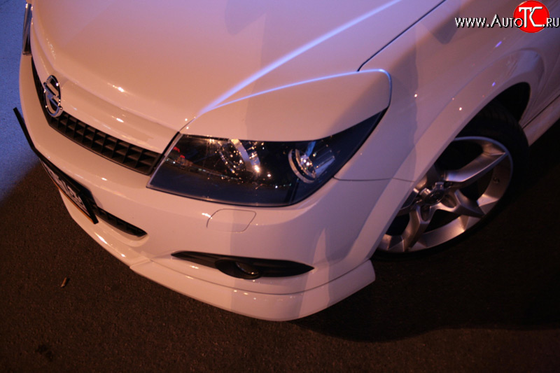 829 р. Реснички Global Tuning Opel Astra H GTC хэтчбек 3 дв. рестайлинг (2006-2011) (Неокрашенные)  с доставкой в г. Чебоксары