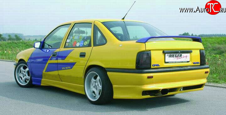 3 449 р. Накладка заднего бампера Rieger Opel Vectra A седан рестайлинг (1992-1995)  с доставкой в г. Чебоксары