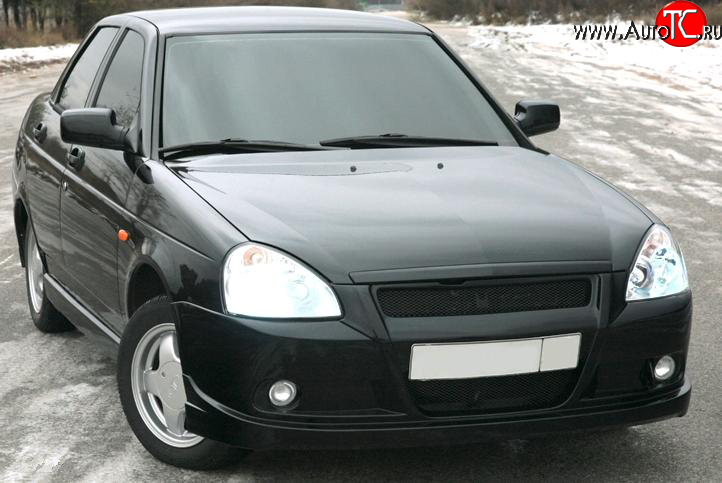 4 099 р. Передний бампер Снайпер  Лада Приора ( 2170,  2171,  2172,  21728) (2007-2018) седан дорестайлинг, универсал дорестайлинг , хэтчбек дорестайлинг, купе дорестайлинг, купе рестайлинг, седан рестайлинг, универсал рестайлинг, хэтчбек рестайлин (Неокрашенный)  с доставкой в г. Чебоксары