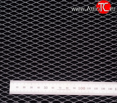 649 р. Алюминиевая полированная сетка Ромб Fiat Punto 199 хэтчбэк 5 дв. дорестайлинг (2005-2012) (100х25 см (ячейка 10 мм))  с доставкой в г. Чебоксары