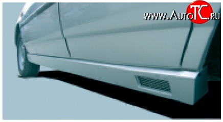 919 р. Пороги накладки АКС Лада 2110 седан (1995-2007) (Неокрашенные)  с доставкой в г. Чебоксары