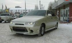 5 699 р. Передний бампер Лукойл Спорт Лада 2110 седан (1995-2007) (Неокрашенный)  с доставкой в г. Чебоксары. Увеличить фотографию 2