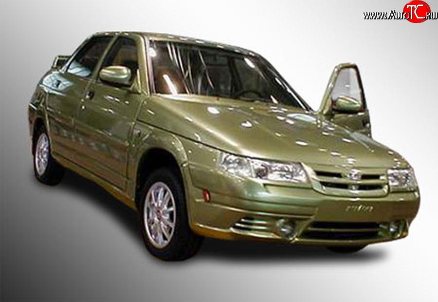 4 499 р. Передний бампер Ника-3 Лада 2110 седан (1995-2007) (Неокрашенный)  с доставкой в г. Чебоксары