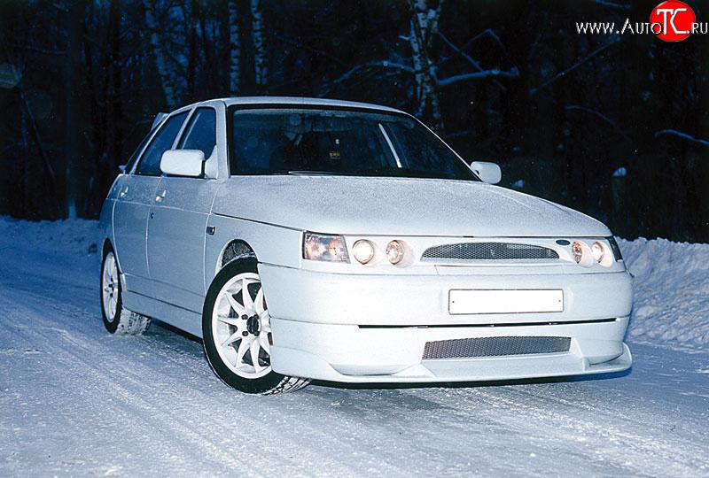 4 699 р. Накладка SVR на передний бампер Лада 2110 седан (1995-2007) (Неокрашенная)  с доставкой в г. Чебоксары