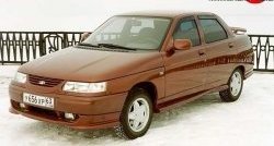1 099 р. Накладка на передний бампер Кураж Лада 2110 седан (1995-2007) (Неокрашенная)  с доставкой в г. Чебоксары. Увеличить фотографию 2