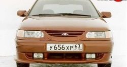 1 099 р. Накладка на передний бампер Кураж Лада 2110 седан (1995-2007) (Неокрашенная)  с доставкой в г. Чебоксары. Увеличить фотографию 3