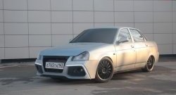 5 199 р. Передний бампер Fresh  Лада Приора ( 2170,  2171,  2172,  21728) (2007-2018) седан дорестайлинг, универсал дорестайлинг , хэтчбек дорестайлинг, купе дорестайлинг, купе рестайлинг, седан рестайлинг, универсал рестайлинг, хэтчбек рестайлин (Неокрашенный)  с доставкой в г. Чебоксары. Увеличить фотографию 7