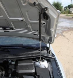 2 249 р. Упор капота Sport Ford Focus 2 универсал дорестайлинг (2004-2008) (Без кронштейна)  с доставкой в г. Чебоксары. Увеличить фотографию 2
