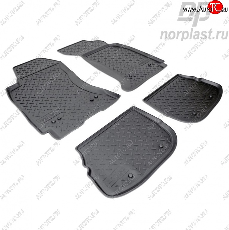 2 899 р. Комплект ковриков в салон Norplast Unidec Audi A4 B5 8D2 седан 1-ый рестайлинг (1996-1998) (Цвет: черный)  с доставкой в г. Чебоксары