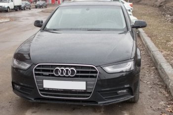 1 179 р. Реснички на фары KURAJ Audi A4 B8 дорестайлинг, седан (2007-2011) (Неокрашенные)  с доставкой в г. Чебоксары. Увеличить фотографию 3