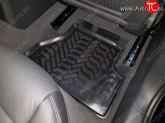 2 199 р. Комплект ковриков в салон Aileron 3D (с подпятником) Audi A4 B9 дорестайлинг,седан (2016-2020)  с доставкой в г. Чебоксары