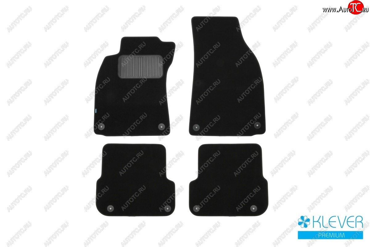 9 549 р. Коврики в салон (текстиль) (4D/5D) Klever Premium  Audi A4  B7 (2004-2008) седан  с доставкой в г. Чебоксары