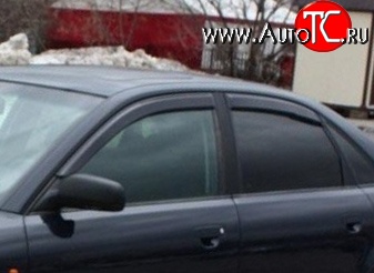 999 р. Комплект дефлекторов окон (ветровиков) 4 шт. (седан) Russtal Audi A4 B7 седан (2004-2008)  с доставкой в г. Чебоксары