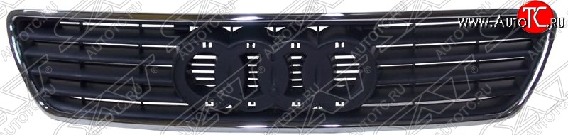 5 899 р. Решетка радиатора SAT (с хромом) Audi A6 С4 седан (1994-1997) (Цвет: черный.)  с доставкой в г. Чебоксары