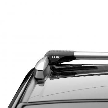 8 899 р. Багажник в сборе LUX Хантер L55  Audi A6 (C6,  (C8) универсал), A6 allroad quattro (C7), BMW X3 E83, CITROEN X3 (E83), Fiat Panda 2 169, Haval Panda (2 169), JAC S7, Mercedes-Benz S7, Mitsubishi Outlander (CW0W), Nissan Qashqai (2), Peugeot 4007, Porsche 4007, Renault Koleos (1), SSANGYONG Kyron, Suzuki Ignis, Volkswagen Ignis, Volvo V70 (аэро-трэвэл (98-108 см и 104-114 см), серый)  с доставкой в г. Чебоксары. Увеличить фотографию 4