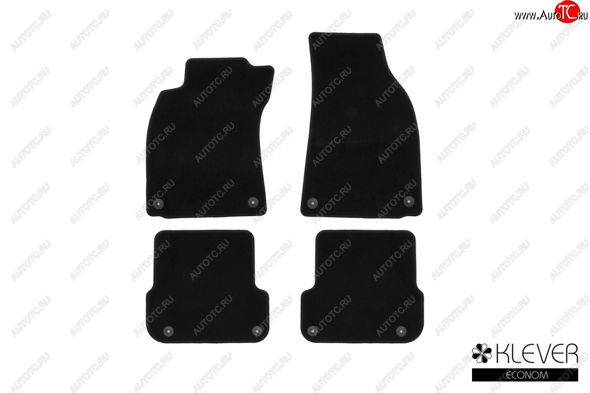 3 399 р. Коврики в салон (текстиль) 4D (АКПП) Klever Econom Audi A6 C6 дорестайлинг, седан (2004-2008)  с доставкой в г. Чебоксары