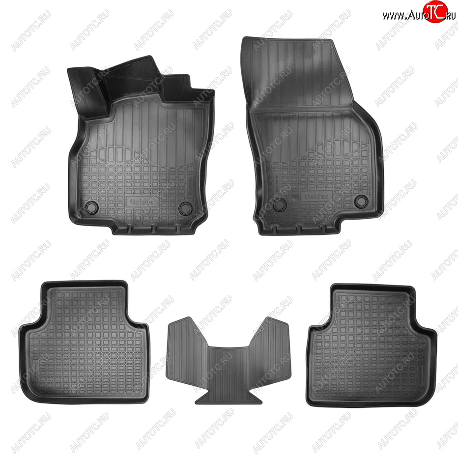 3 079 р. Коврики салона Norplast Unidec Audi Q3 F3 (2018-2022) (Черный)  с доставкой в г. Чебоксары