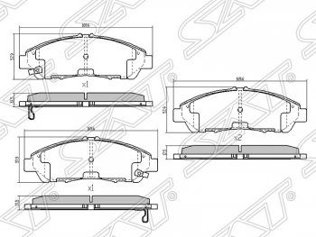 4 199 р. Передние тормозные колодки Brembo Volkswagen Polo Mk6 лифтбек (2020-2022)  с доставкой в г. Чебоксары. Увеличить фотографию 2