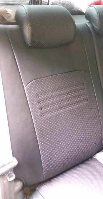 8 999 р. Чехлы для сидений Lord Autofashion Турин (экокожа) Audi Q5 8R дорестайлинг (2008-2012) (Чёрный)  с доставкой в г. Чебоксары. Увеличить фотографию 4
