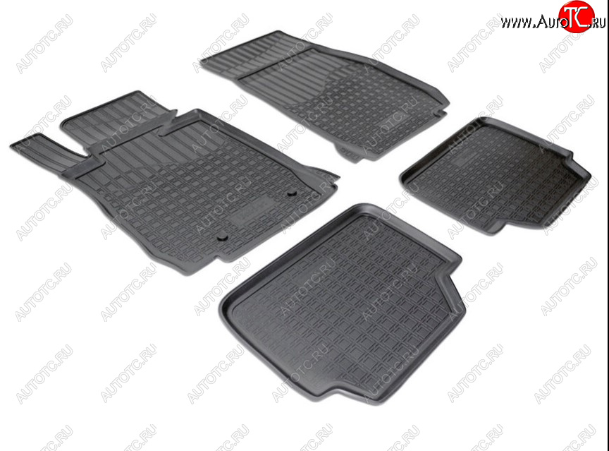 2 769 р. Коврики салонные для BMW 1 (F20,F21) (2011) BMW 1 серия F20 хэтчбэк 5 дв. дорестайлинг (2012-2015) (Цвет: черный)  с доставкой в г. Чебоксары