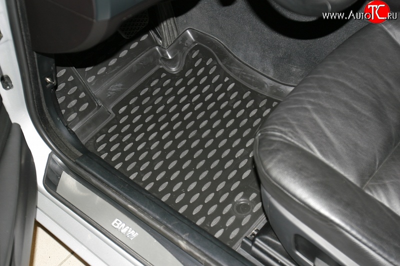 1 479 р. Коврики в салон Element 4 шт. (полиуретан) BMW 5 серия E60 седан дорестайлинг (2003-2007) (Черные)  с доставкой в г. Чебоксары