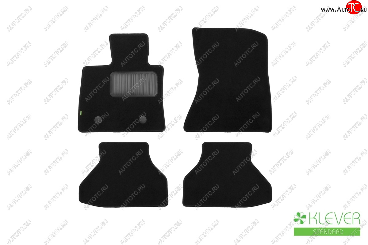 4 899 р. Текстильные коврики салона Klever Standart BMW X5 E70 дорестайлинг (2006-2010) (Черные)  с доставкой в г. Чебоксары