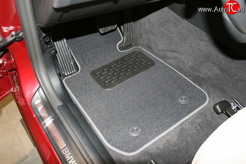 1 664 р. Коврики в салон Element 4 шт. (текстиль) BMW 3 серия E90 седан дорестайлинг (2004-2008) (Черные)  с доставкой в г. Чебоксары