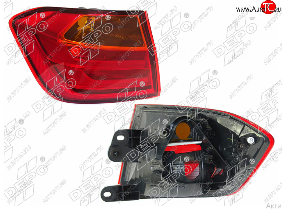 10 699 р. Левый фонарь задний (LED) DEPO BMW 3 серия F30 седан дорестайлинг (2012-2015)  с доставкой в г. Чебоксары