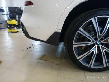 22 999 р. Диффузор заднего бампера М-Perfomance с элеронами  BMW X5  G05 (2018-2022) (цвет: черный глянец)  с доставкой в г. Чебоксары. Увеличить фотографию 2