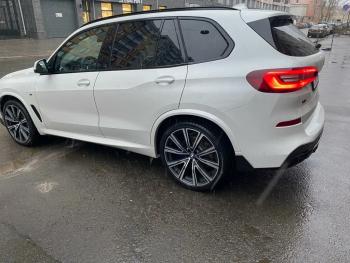 22 999 р. Диффузор заднего бампера М-Perfomance с элеронами  BMW X5  G05 (2018-2022) (цвет: черный глянец)  с доставкой в г. Чебоксары. Увеличить фотографию 6