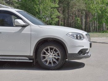 12 999 р. Одинарная защита переднего бампера из трубы d42 мм SLITKOFF  Brilliance V5 (2012-2018)  с доставкой в г. Чебоксары. Увеличить фотографию 2