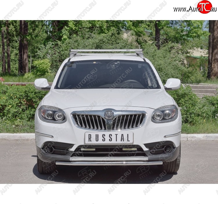 12 999 р. Одинарная защита переднего бампера из трубы d42 мм SLITKOFF  Brilliance V5 (2012-2018)  с доставкой в г. Чебоксары