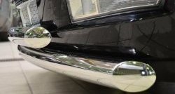 24 499 р. Защита переднего бампера (2 трубыØ76 мм, нержавейка) SLITKOFF Cadillac Escalade GMT926 джип 5 дв. короткая база (2006-2014)  с доставкой в г. Чебоксары. Увеличить фотографию 3