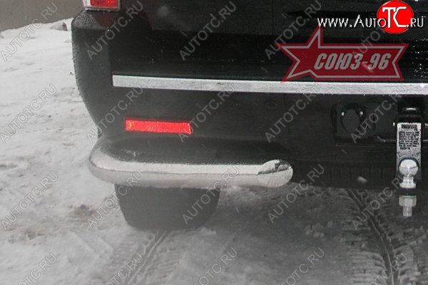 16 829 р. Защита заднего бампера Souz-96 (d76) Cadillac Escalade GMT926 джип 5 дв. короткая база (2006-2014)  с доставкой в г. Чебоксары