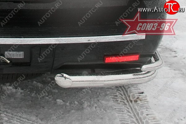 21 689 р. Защита заднего бампера Souz-96 (d76/42) Cadillac Escalade GMT926 джип 5 дв. короткая база (2006-2014)  с доставкой в г. Чебоксары